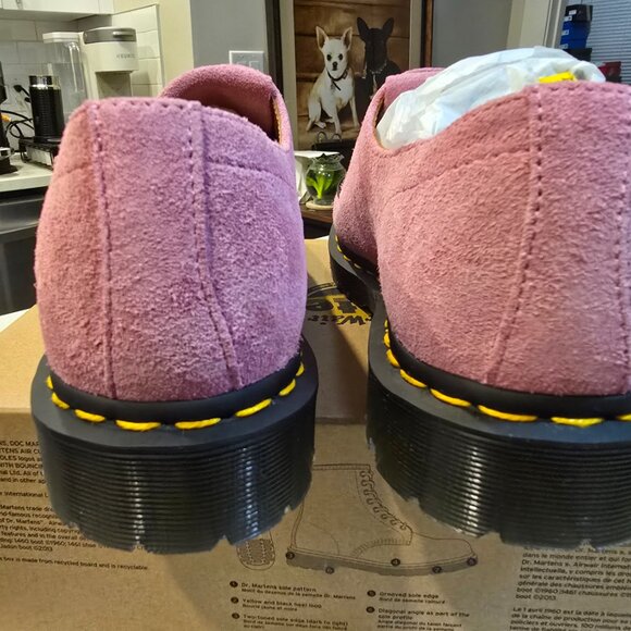 Dr. Martens Ramsey Suede Kiltie Buckle Creeper Loafer Fondant Pink SZ 10 MENS - Picture 6 of 16